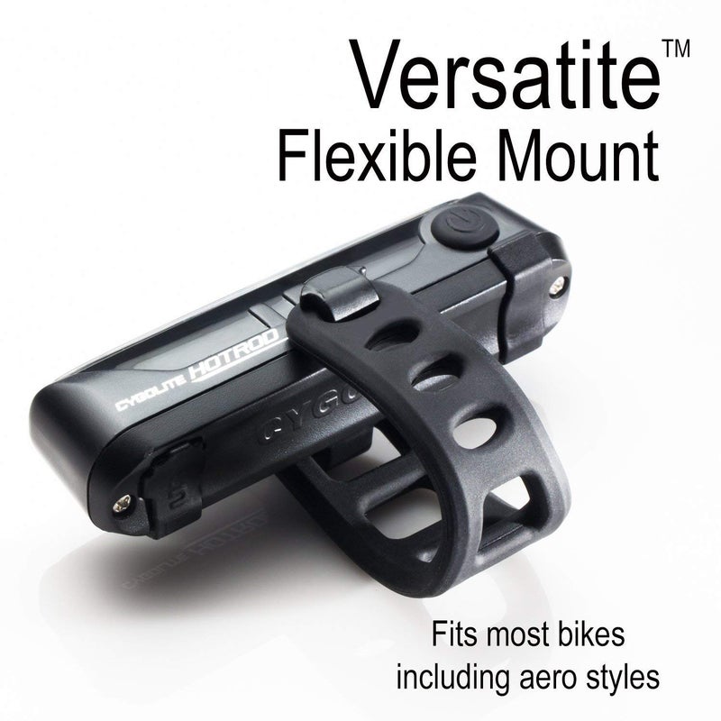 Cygolite Hotrod Frontâ€“ 110 Lumen Bike Lightâ€“ 3 Night & 3 Daytime Modesâ€“ Sleek Durable Design â€“IP64 Water Resistantâ€“ Sturdy Flexible Mountâ€“ USB Rechargeable Front Lightâ€“ for Road & Commuter Bicycles - Image 4